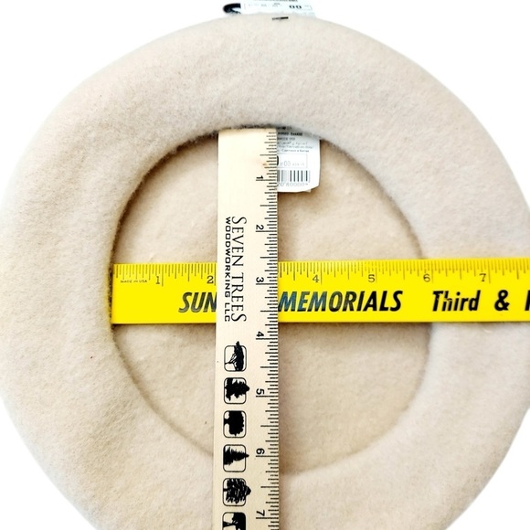 Pimkie Beret Hat Womens One Size Beret Biege Winter Cap Wool Blend New With Tags - Picture 15 of 15